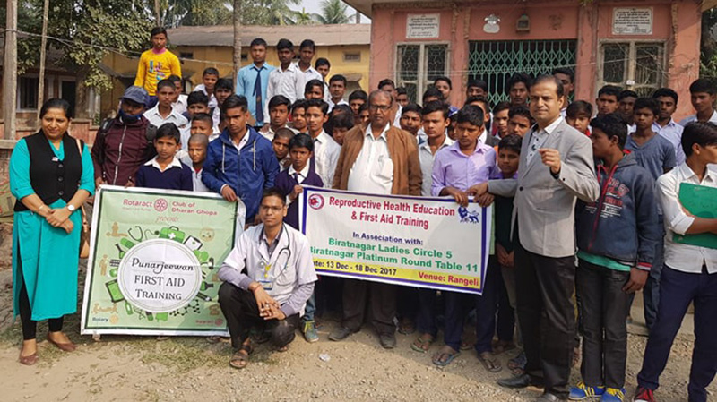 प्राथमिक उपचारसम्बन्धी ६ दिने नि:शुल्क तालिम