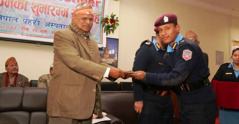 प्रहरी अस्पतालमा पूर्व राष्ट्रपति, उत्कृष्ट सेवा दिन सुझाव