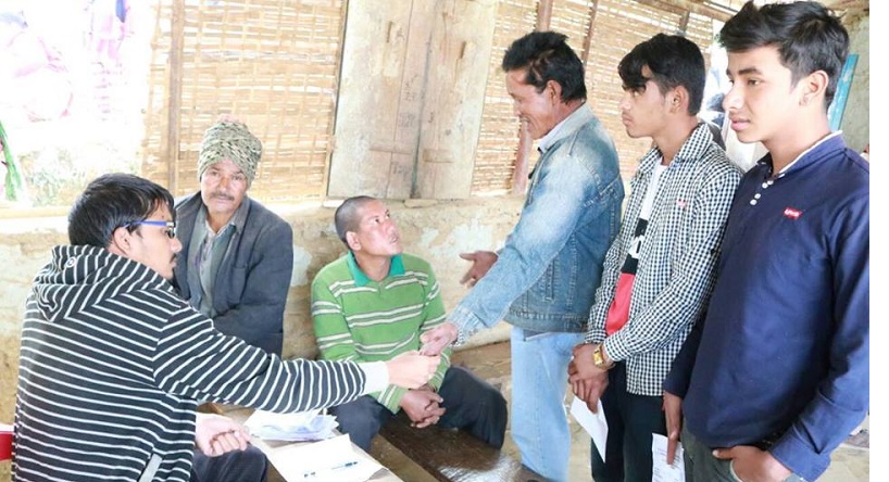 पीएसआरएन  धरानद्वारा ओखलढुङ्गा दुर्इ दिने स्वास्थ्य शिविर