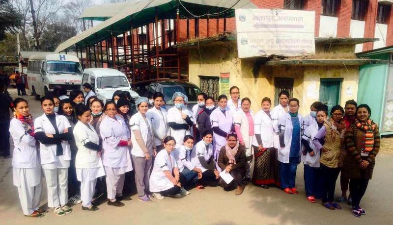 आजदेखि ३ घन्टा काम छाड्दै देशभरका नर्स
