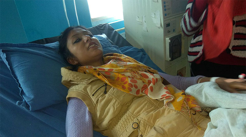 न्याय माग्न गएकी नर्स मानव अंग प्रत्यारोपण केन्द्रमै बेहोस