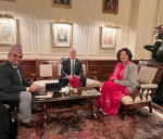 डब्लुएचओ ग्लोबल समिटका क्रममा स्वास्थ्य मन्त्री र डब्लुएचओ युरोप क्षेत्रीय निर्देशकबीच भेटवार्ता