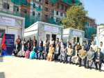 सिंहदरबारमा बनेको स्वास्थ्य मन्त्रालयको प्रिफ्याब भवन हस्तान्तरण, आइतबारदेखि सेवा सुरु हुने