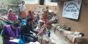 घरमै स्वास्थ्य सेवा पाउँदा बृद्धबृद्धा हर्षित
