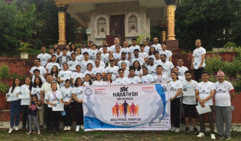 विश्व फिजियोथेरापी दिवसमा म्याराथन दौड प्रतियोगिता