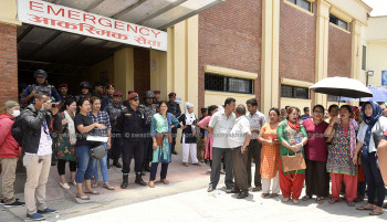 ओम अस्पतालमा उपचाररत बिरामीको मृत्यु, अस्पतालमा नाराबाजी