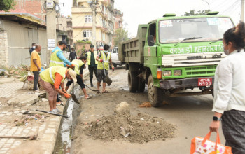जनशक्ति थपेर सरसफाइमा जुट्यो काठमाडौं महानगर