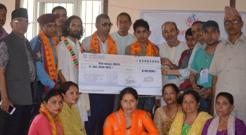 दुवै मिर्गौलापीडित बोहरालाई ४ लाख सहयोग