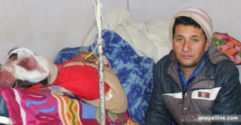 हिमपातले सडक अवरुद्ध भएपछि बिरामीको बिचल्ली