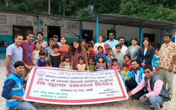 मेलानको स्थापना दिवसको अवसरमा बालबालिका र वृद्धवृद्धाका लागि स्वास्थ्य जाँच
