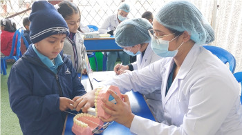 नेपाल मेडिकल कलेजद्वारा दन्त शिविर सञ्चालन