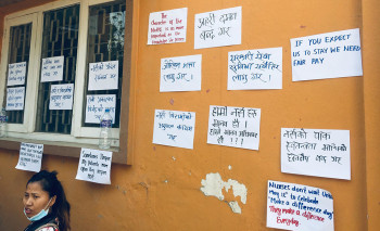 प्रत्यारोपण केन्द्रका नर्सको आन्दोलनमा नेपाल स्वास्थ्यकर्मी संघको ऐक्यवद्धता