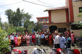 आईओएमका शिक्षक तथा कर्मचारी आन्दोलित