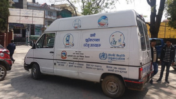 हावाहुरी प्रभावित क्षेत्रमा पठाइयो वाटर एम्बुलेन्स