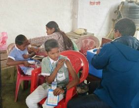 मलंगवामा सकियो दादुरा विरुद्धको खोप अभियान,  १० हजार बालबालिकाले लगाए खोप