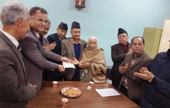 पूर्वमन्त्री नवीन्द्रराज जोशीको परिवारद्वारा वीर अस्पतालमा १० लाखको कोष स्थापना