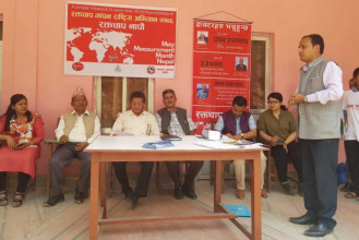 प्युठानमा रक्तचाप मापन अभियान सुरु