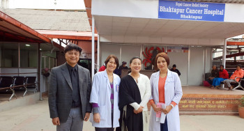 मन्त्री मगरले भक्तपुर क्यान्सर अस्पतालमा गराइन् नियमित स्वास्थ्य जाँच