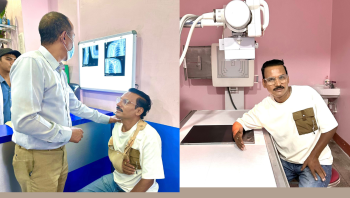 ब्याडमिन्टन खेल्ने क्रममा लडेका केदार घिमिरे ‘माग्नेबुढा’को दायाँ कुममा चोट, चार हप्ता आराम गर्नुपर्ने