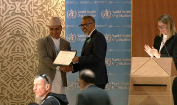 सुर्तीजन्य पदार्थ नियन्त्रणमा महत्वपूर्ण योगदान पुर्‍याएको भन्दै डब्लुएचओद्धारा नेपाल पुरस्कृत