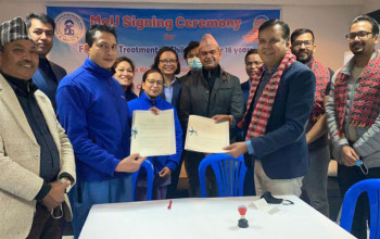 जलनपीडित बालबालिकाको उपचारमा पाल्पा सिमेन्टको सहयोग