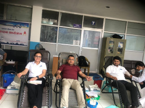 लायन्स क्लब अफ काठमाडौं सेन्टर लुम्बिनी र अल नेपाल हस्पिटलद्वारा  रक्तदान कार्यक्रम