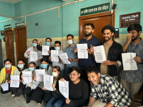 दशैँ भत्ता नपाएको भन्दै वीर अस्पतालका फार्मेसी सहायक आन्दोलनमा