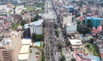 बानेश्वरमा प्रहरीद्वारा अश्रुग्यास प्रहार