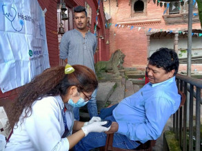 भक्तपुरको सूर्यविनायक गणेश मन्दिरमा स्वास्थ्य परीक्षण शिविर