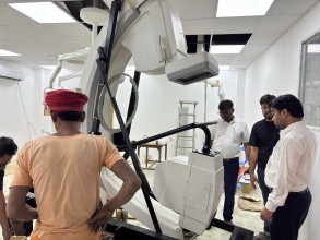 नारायणी अस्पतालमा ६ वर्षदेखि थन्किएको 'क्याथ ल्याब' जडान कार्य अन्तिम चरणमा