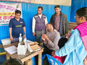 मलंगवामा साढे ३ हजार बालबालिकाले लगाए दादुरा विरुद्धको खोप