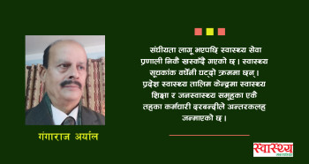 स्वास्थ्य सेवा प्रणालीमा स्वास्थ्य प्रवर्द्धनको महत्व