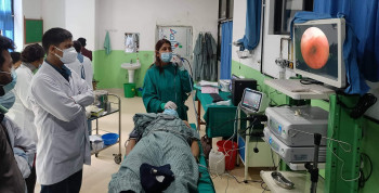 कर्णाली स्वास्थ्य विज्ञान प्रतिष्ठानमा ब्रोन्कोस्कोपी सेवा सुरू 