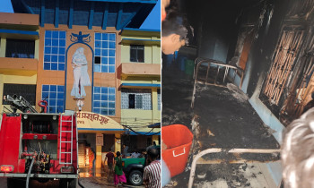 नारायणी अस्पतालको बाल वार्डको स्टोर आगलागी