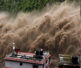 रसुवा बाढीमा ३ स्वास्थ्य संस्था पूर्ण ध्वस्त, एउटामा आंशिक क्षति
