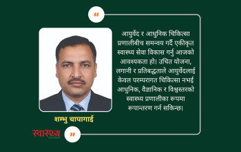 सरकारी स्वास्थ्य सेवाभित्र आयुर्वेद सेवा: संरचना, अवस्था, चुनौती र सुधारका उपाय