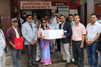 सरुवा रोग अस्पताललाई महानगरले दियो १८ सय भाइल रेबिज खोप
