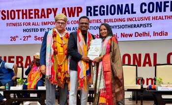 फिजियोथेरापिस्ट सुरज भुसाल ‘डिस्टिंग्विश्ड सर्भिस अवार्ड’बाट सम्मानित