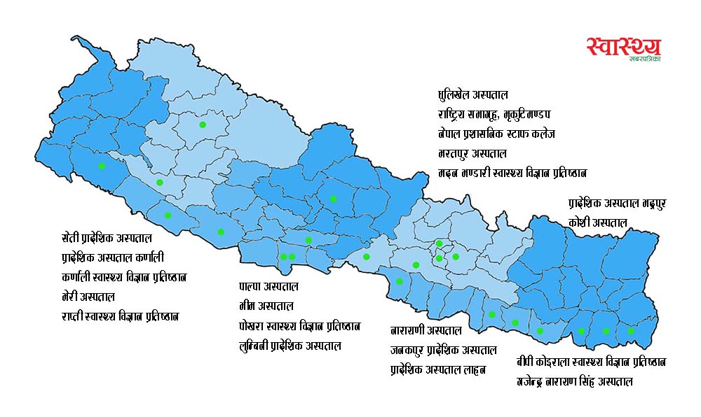 मेडिकल काउन्सिलको निर्वाचन : यी हुन् २१ मतदान केन्द्र
